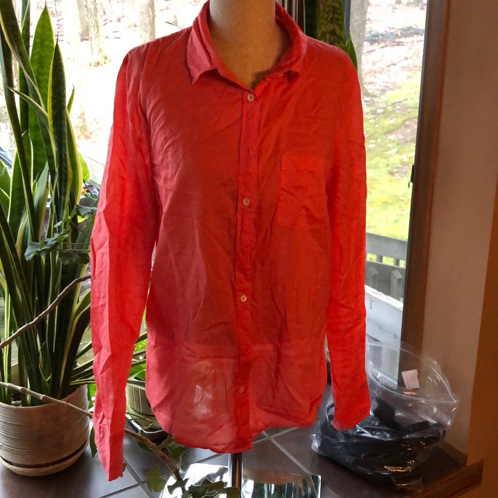 📍📍FINAL PRICE📍📍Orange J.Crew Blouse